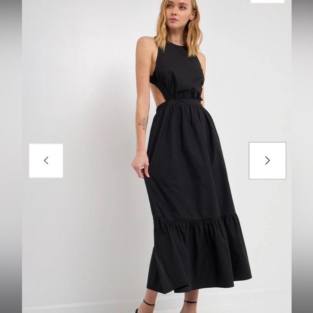 English Factory Elastic Detail Dress